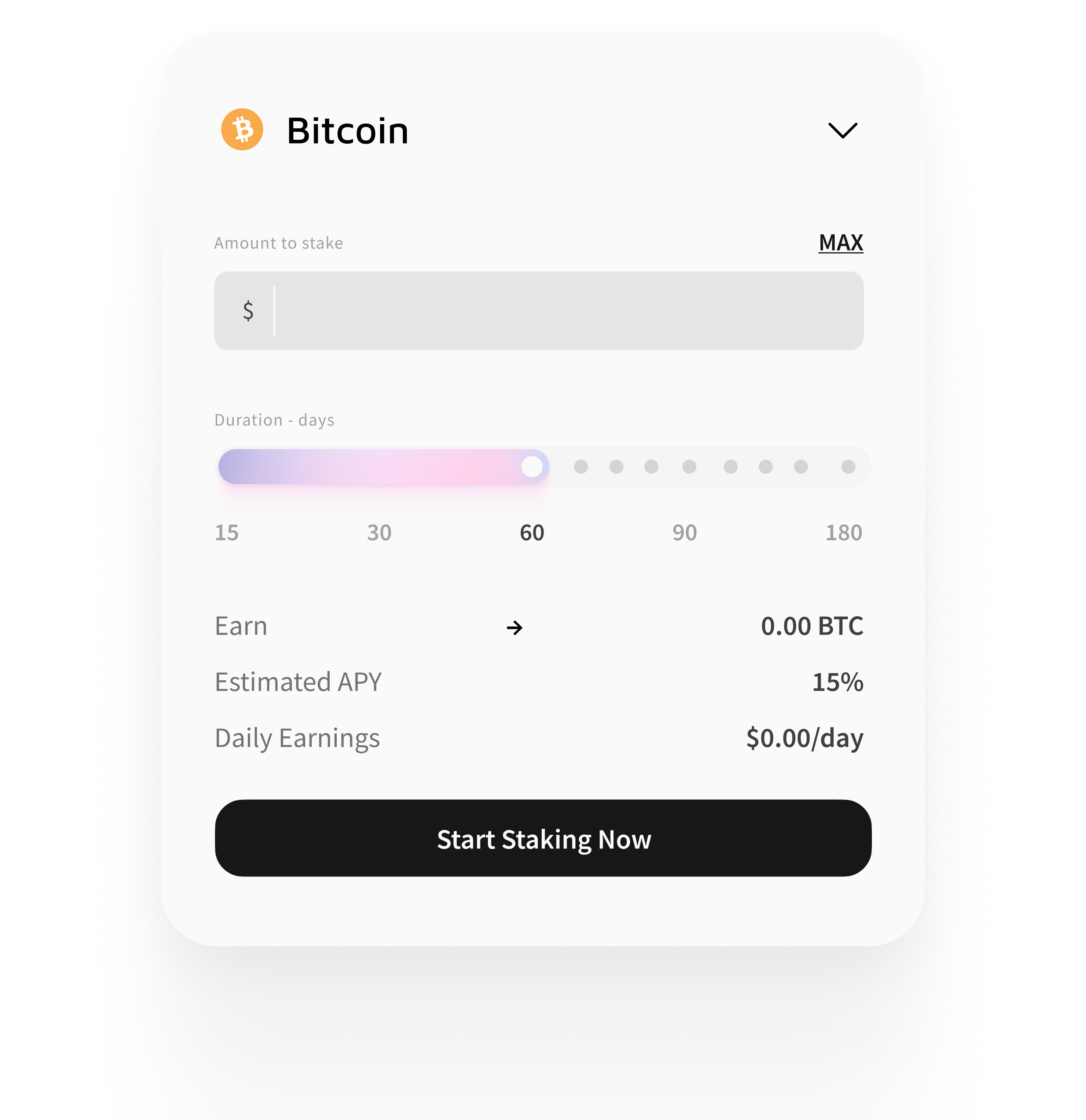 Staking Calculator